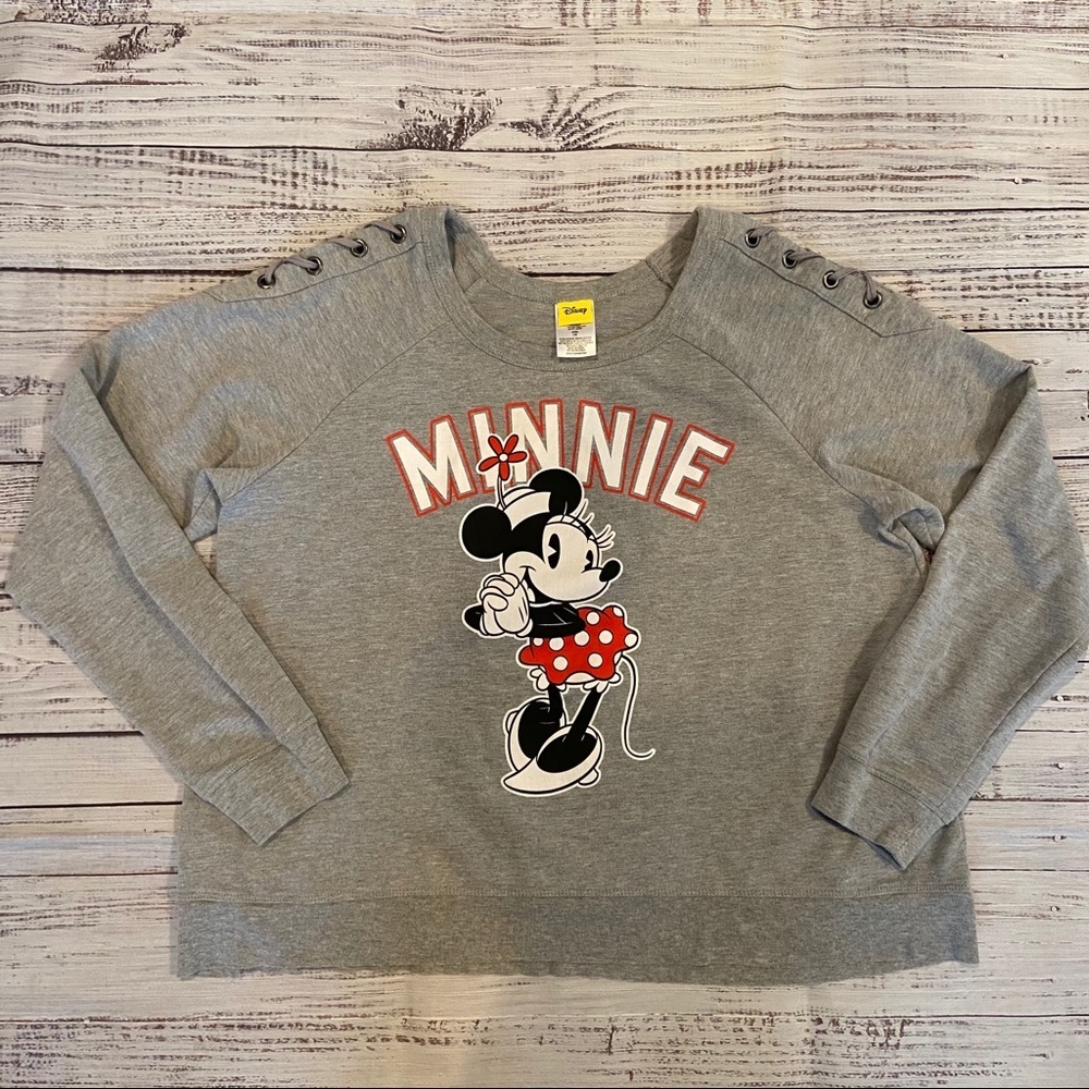 Disney Minnie Mouse Lace Up Shoulder Top. Size Juniors XXL.